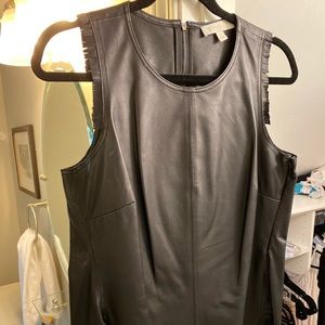 Etcetera Black Leather Shell